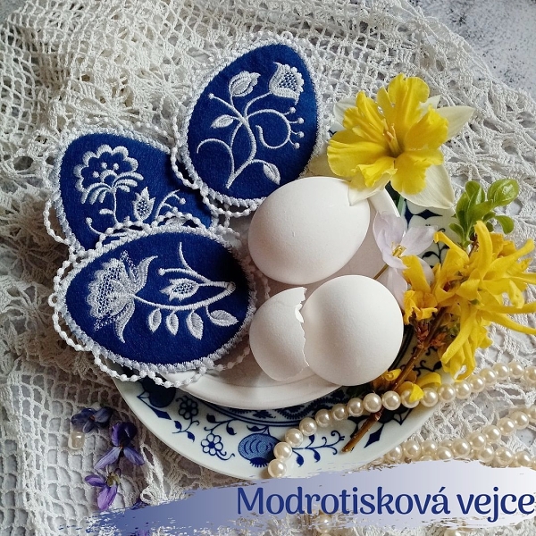 Modrotisková vejce 