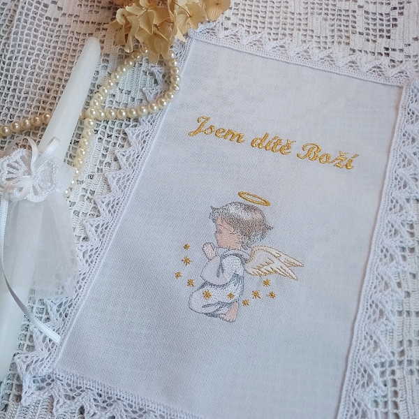 Křestní rouška univerzální  JEDINÝ KUS