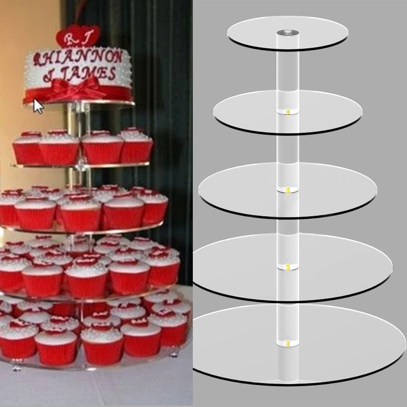 Kulatý stojan na dorty, zákusky a koláčky - 5 pater