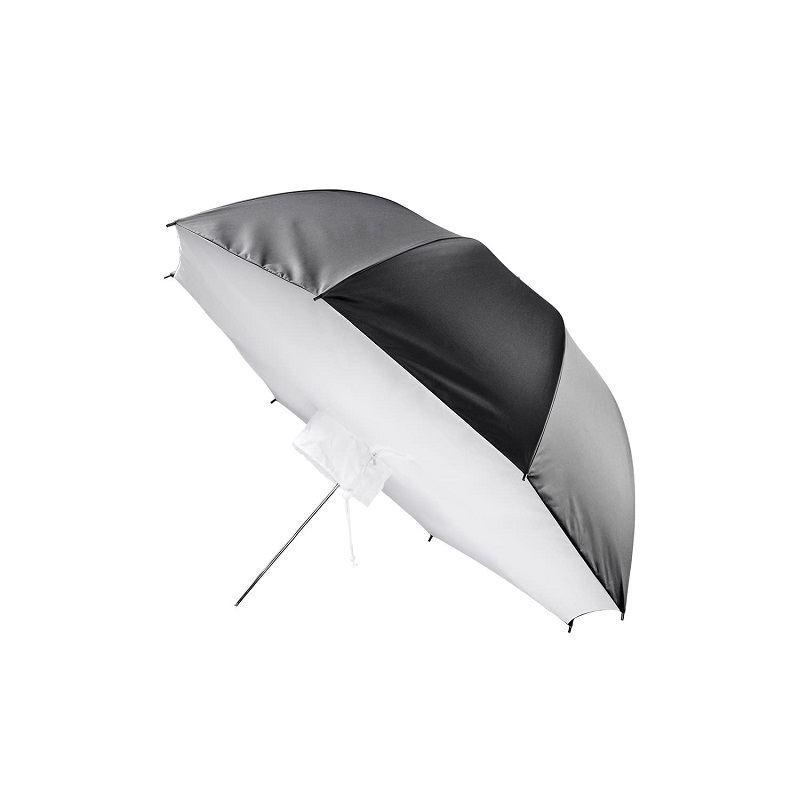 Fotografický odrazový deštníkový softbox - Deštník softbox, černý vrchlík 85cm