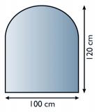 SKL - 6 sklo pod kamna 100x120cm