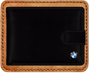 Pánská kožená peněženka BMW černá RFID