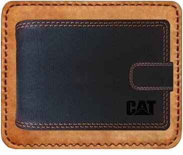 Kožená pánská peněženka hnědá CAT erpillar - RFID