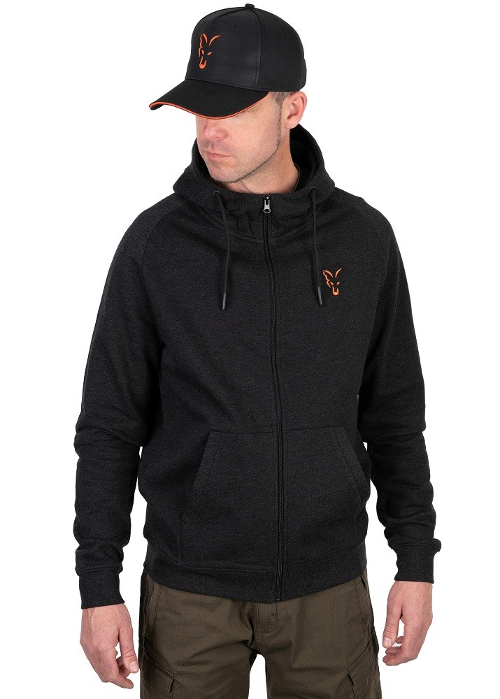 Fox Mikina Collection Lightweight Hoodie Orange Black