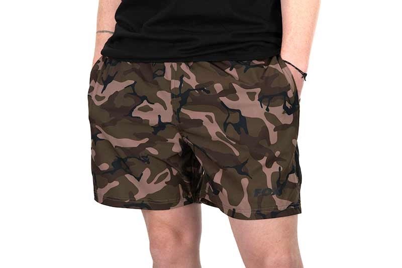 Fox Koupací Kraťasy Black Camo LW Swim Shorts