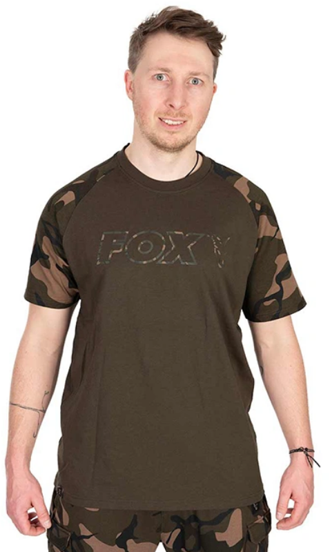 Tričko Fox Khaki/Camo Outline T-Shirt 