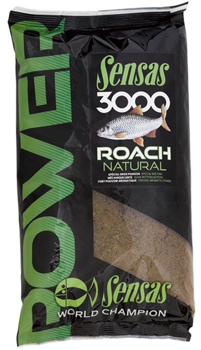 Sensas Krmítková směs 3000 Power Roach Natural (plotice) 1kg