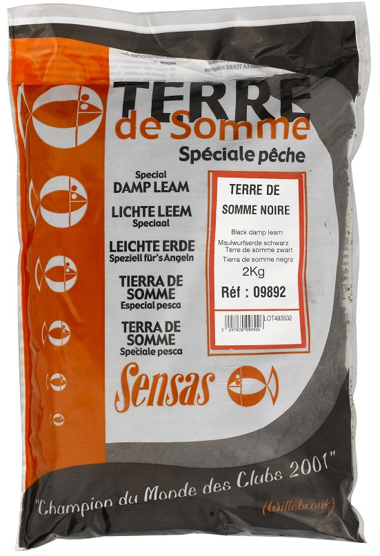 Sensas Hlína Terre de somme černá 2 kg