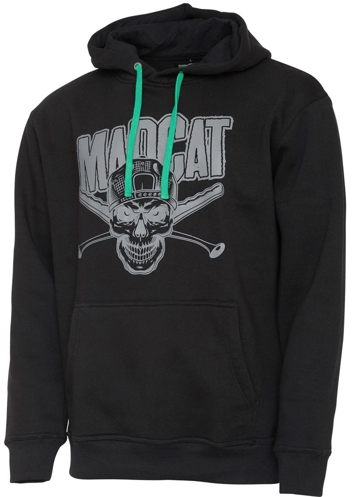 Madcat Mikina Skull Hoodie Black
