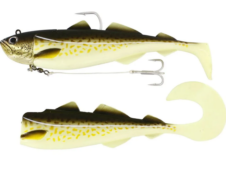 Westin Gumová nástraha Crazy Daisy Jig Glow Gadus 180g 18cm