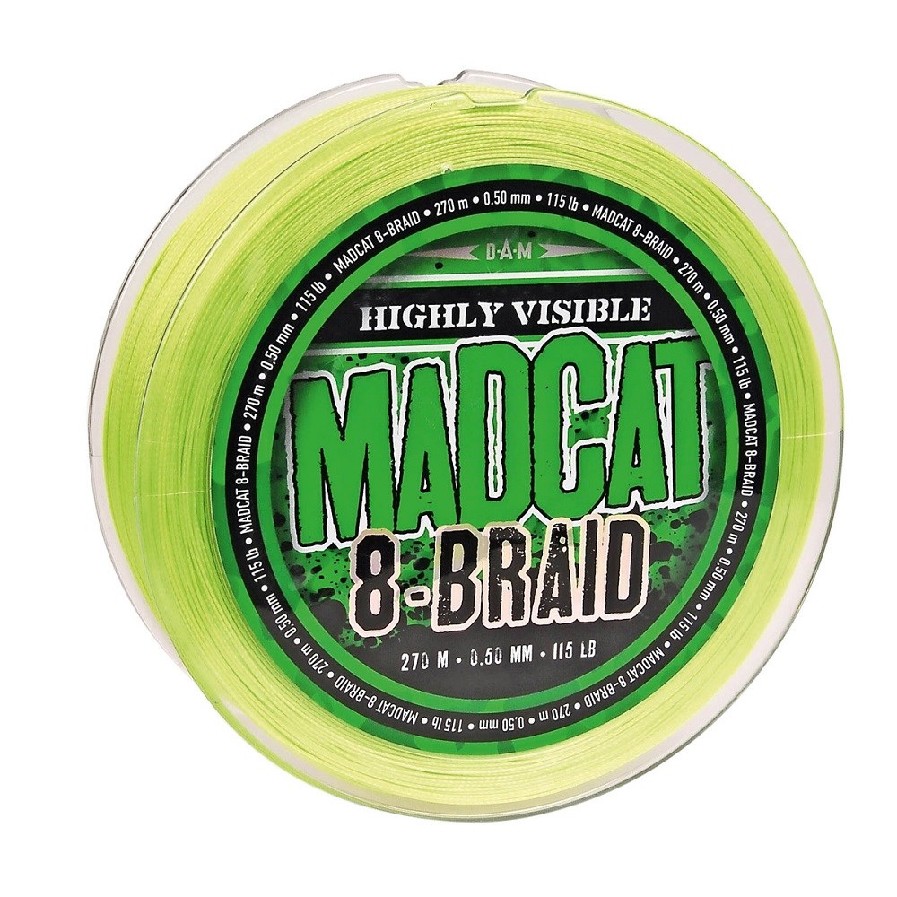 Madcat Splétaná Šňůra 8- Braid - Průměr 0,60 mm / Nosnost 61,2 kg / Návin 270 m 