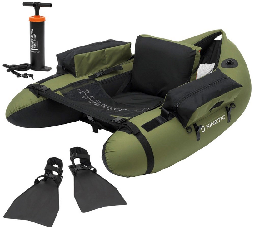 Kinetic Belly Boat Fish Hunter Float Tube Combo 135 cm