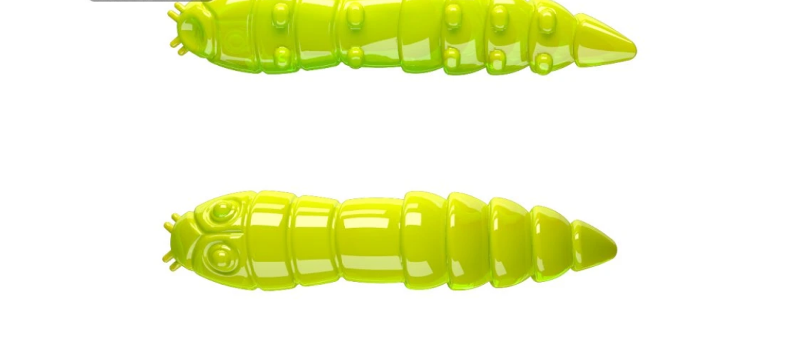 Gumová nástraha Libra Lures Kukolka 27mm Apple Green 027 Cheese (15ks)