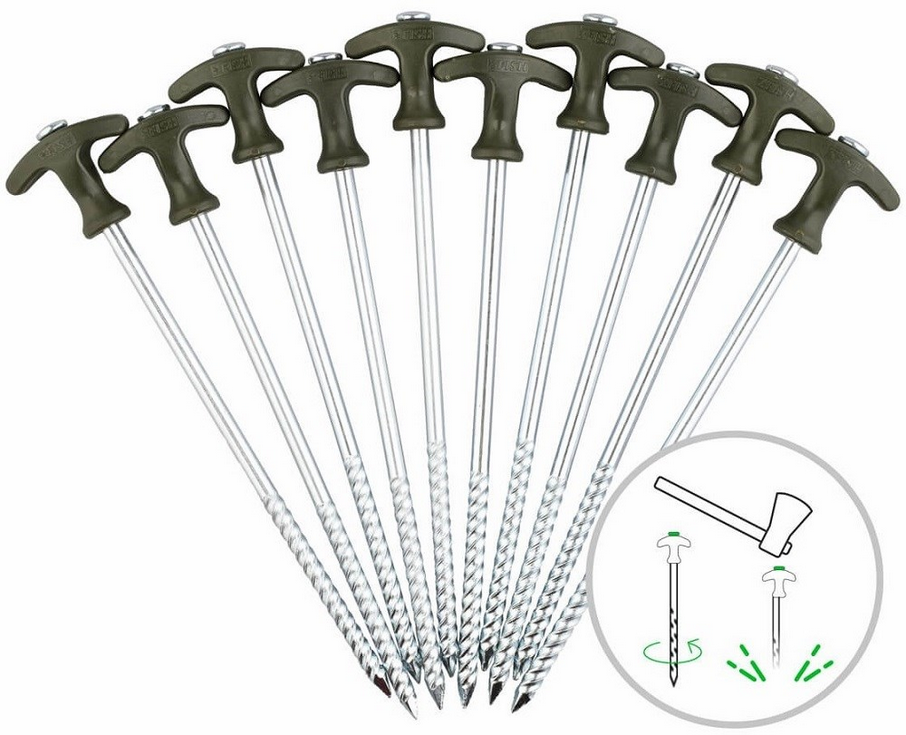 Zfish Kolíky Bivvy Peg Set 10 ks - 25 cm