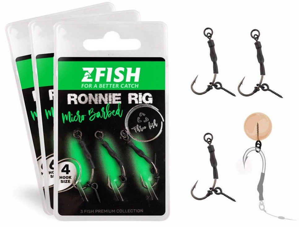 Zfish Návazec Ronnie Rig 3 ks