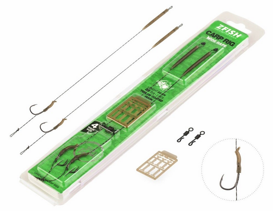 Zfish Návazec Wide Gape Carp Rig 20 cm