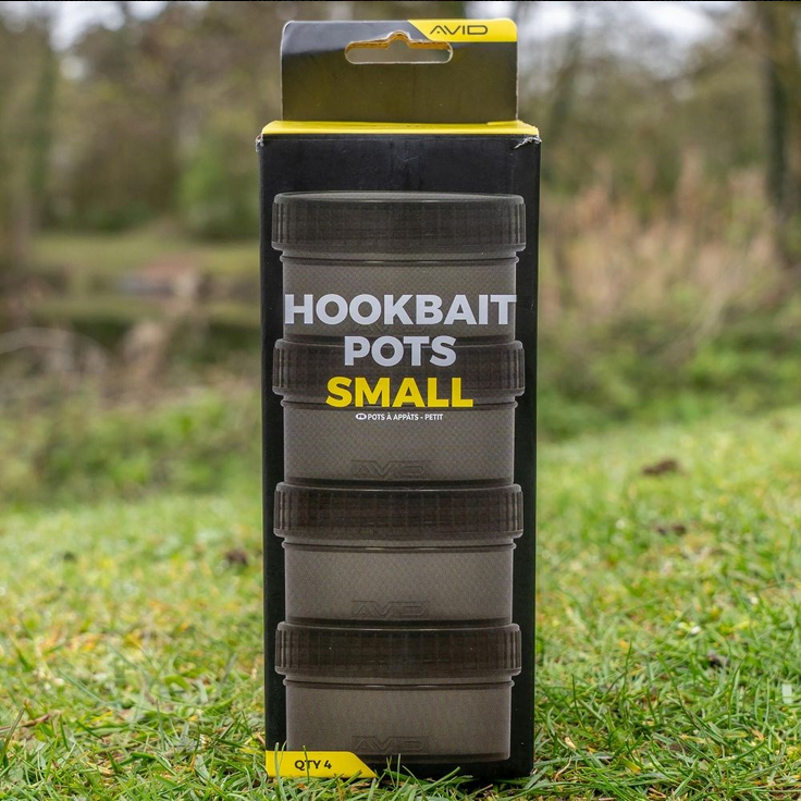 Avid Carp Kelímky Na Nástrahy Small Hookbait Pots 4 ks