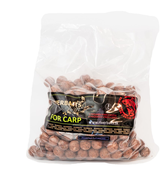 Riverbaits Boilies FOR CARP Pikantní borůvka 3kg