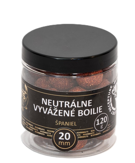 Riverbaits Neutrálně vyvážené boilies Španěl 120g