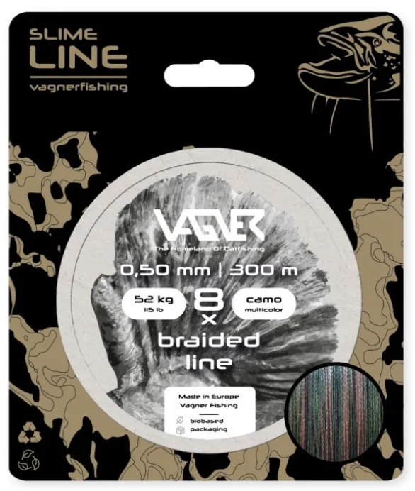 Vagner Šňůra Braided Line Camo Multicolor 0,50mm 300m 