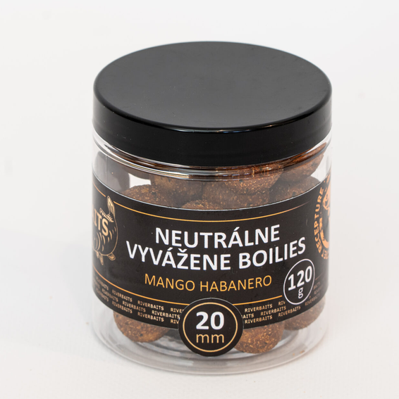 Riverbaits Neutrálne vyvážené boilie – Mango Habanero