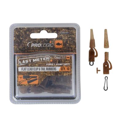 Prologic Závěsky Mimicry Flat Leadclip & Tailrubber With Speed Link 10 ks