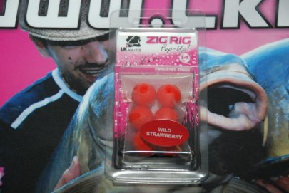 LK BAITS ZIG RIG POP–UP 14 MM – WILD STRAWBERRY