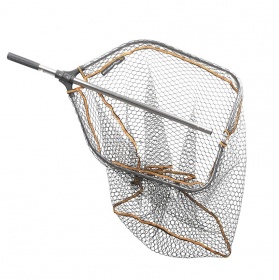 SAVAGE GEAR PRO TELE FOLDING RUBBER LARGE MESH LANDING NET L (60x50cm)