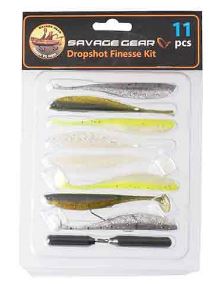 Savage Gear Gomové Nástrahy Finezze Dropshot Kit