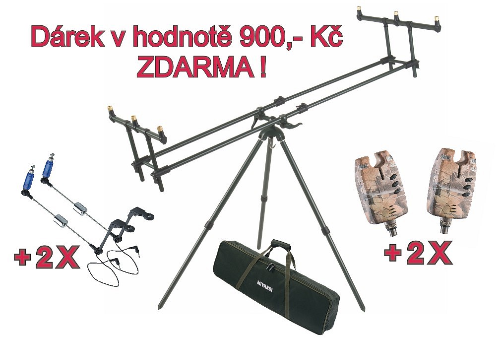 Tripod Mivardi Premium + 2 x signalizátor a swinger ZDARMA