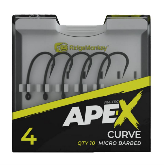 RidgeMonkey: Háček Ape-X Curve Barbed 