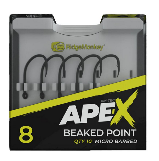 RidgeMonkey Háček Ape-X Beaked Point Barbed 10ks