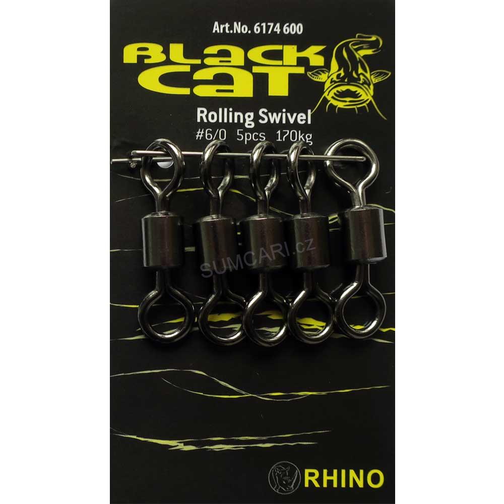 Black Cat obratlík Rolling Swivel 4/0, 135kg, 5ks