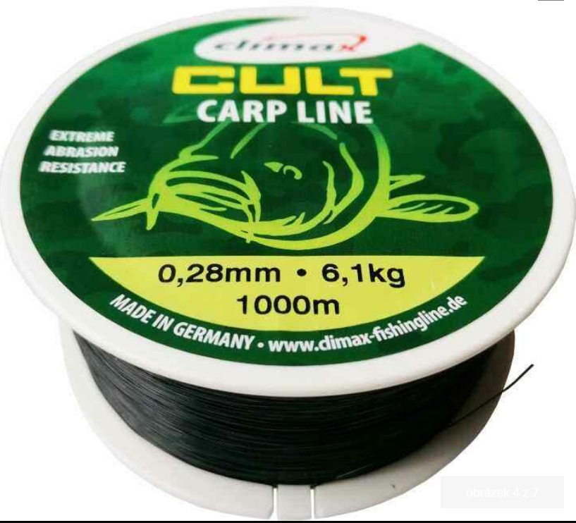 Vlasec Climax CULT CarpLine 1000m Black 0,34mm