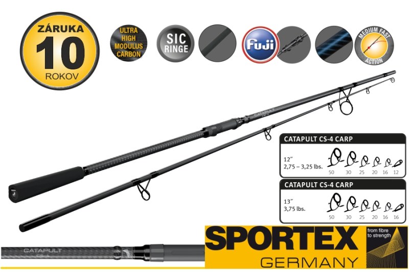 Sportex prut Catapult CS-4 Carp 3,66 m 3,75 lb 2 díly