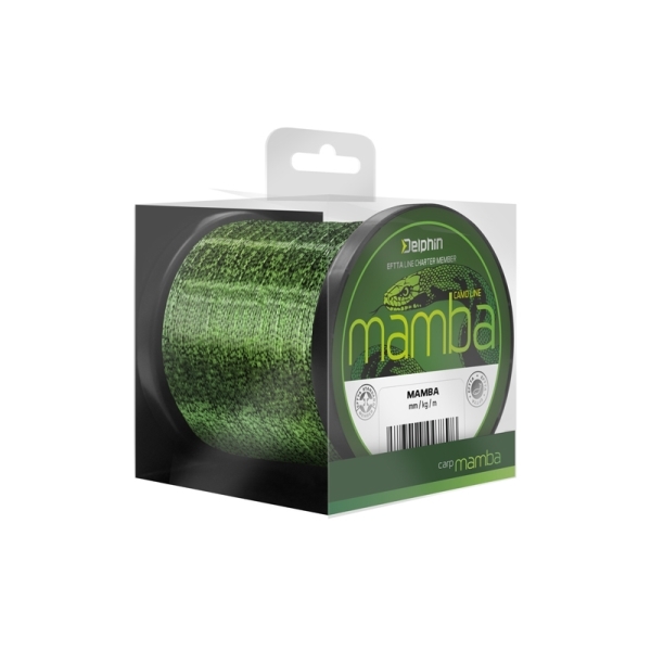 DELPHIN - Vlasec MAMBA Carp / kamufláž 0,28 mm ,600m