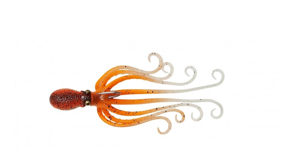 Gumová chobotnice Savage Gear 3D Octopus 22cm 300g UV ORANGE/GLOW