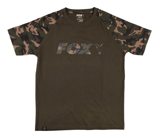 Fox Triko Camo Khaki Chest Print T-Shirt