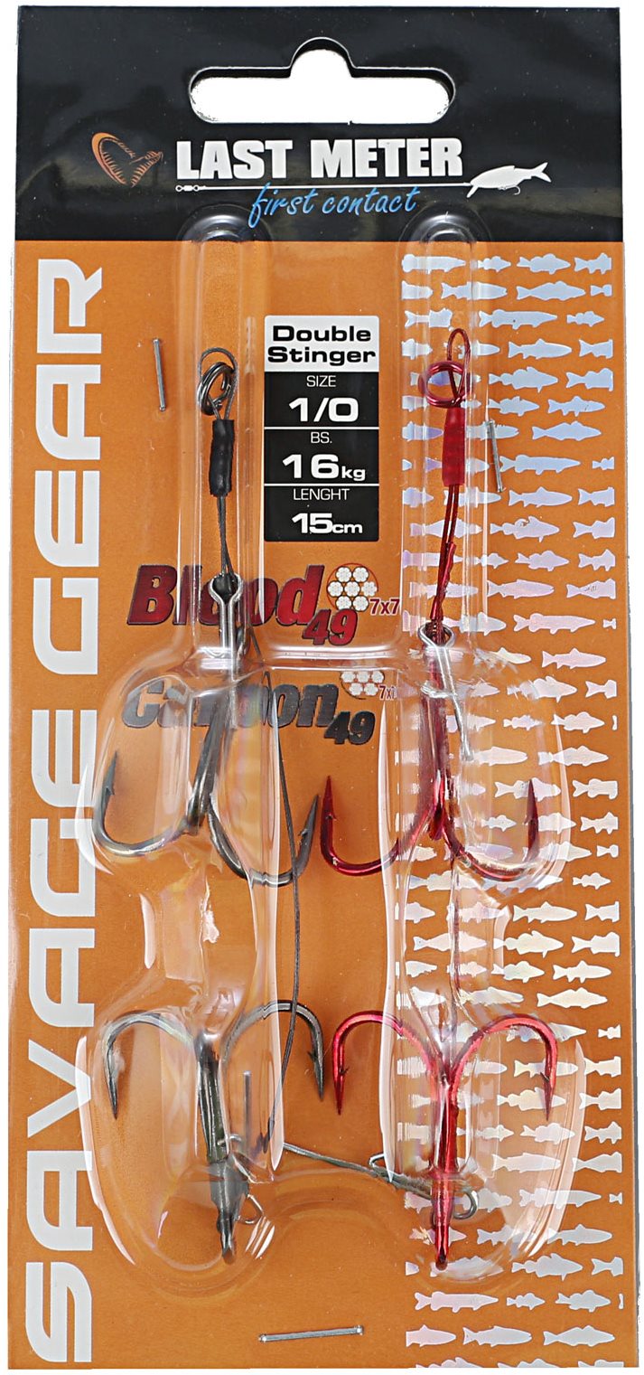 avage Gear Carbon49 Double Stinger Velikost 1/0 11,5cm 16kg