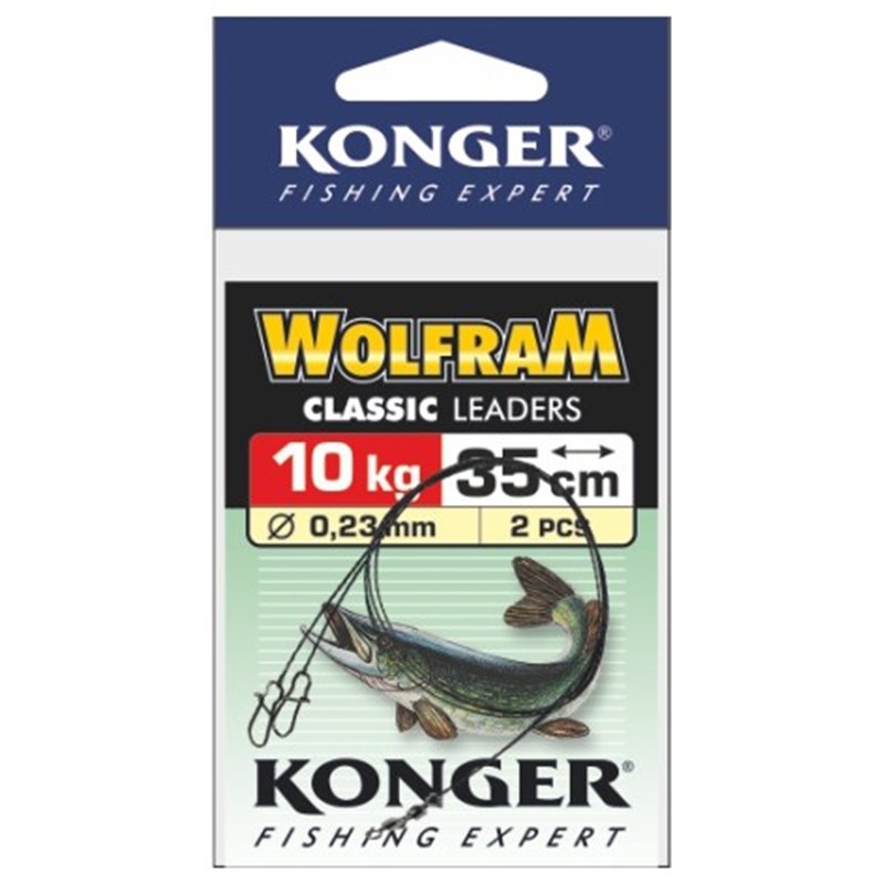 Konger Wolframové lanko 2ks 25cm/10kg