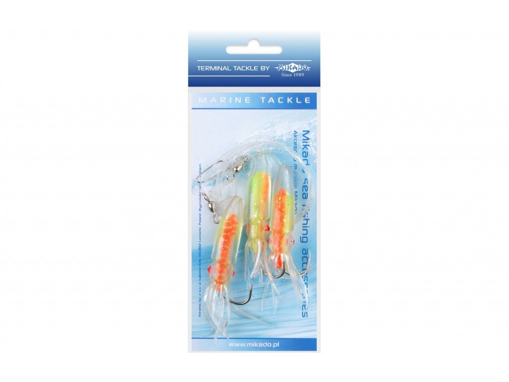 Mořský návazec - SQUID RIG (kalamár) 7.5 cm - háček: 3x4/0