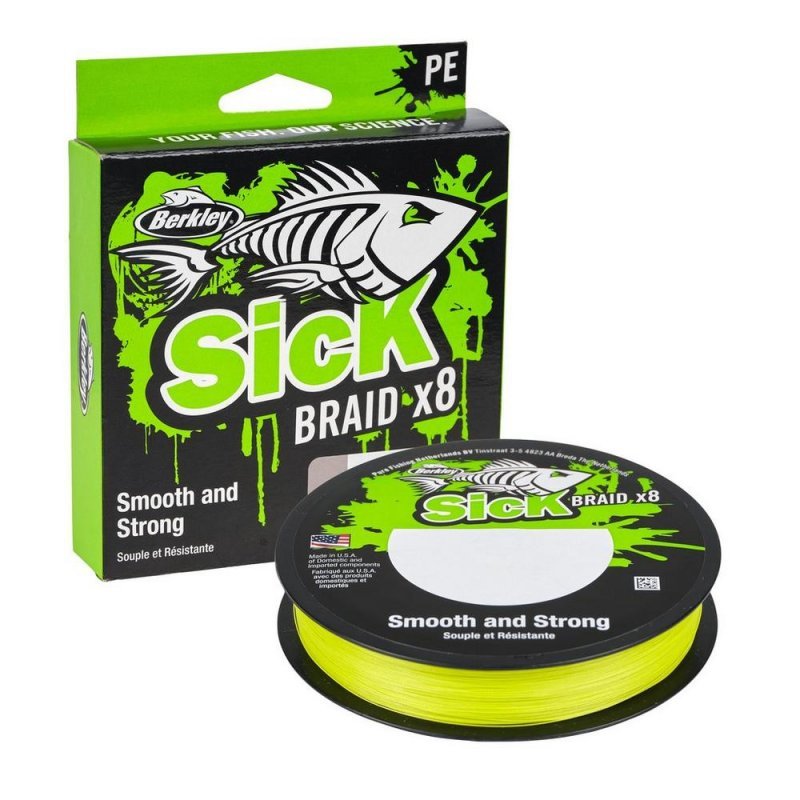 Berkley Šňůra Sick Braid HV Yellow 150m