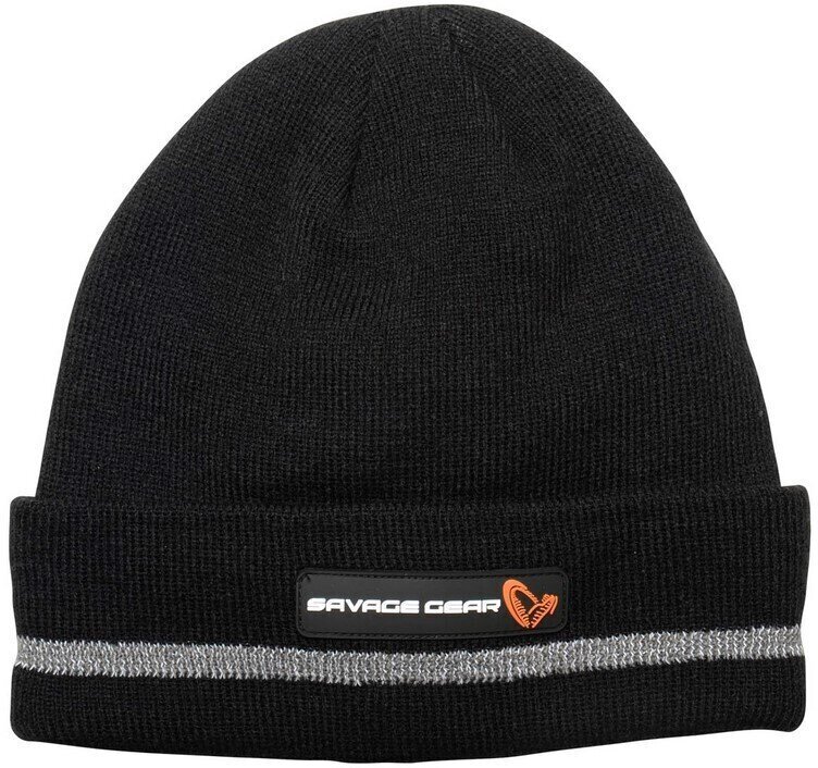 Savage Gear Čepice REFLEX BEANIE ONE SIZE BLACK/REFLEX