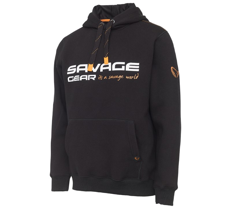 Savage Gear Mikina Cosmo Hoodie Black Ink - M