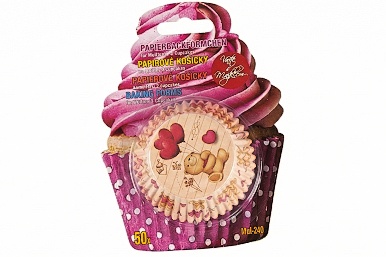 Košíčky na muffiny a cupcakes MEDVÍDEK S BALONKY / 50 ks