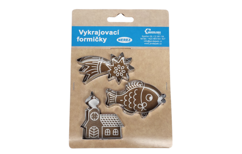 Vánoční sada B – 3 ks / nerez