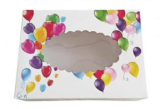 Krabička na cukroví BALONKY 26x19x9cm