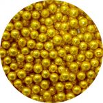 Cukrové perličky zlaté, střední – 30 g, datum min. trv: 11. 06. 2026