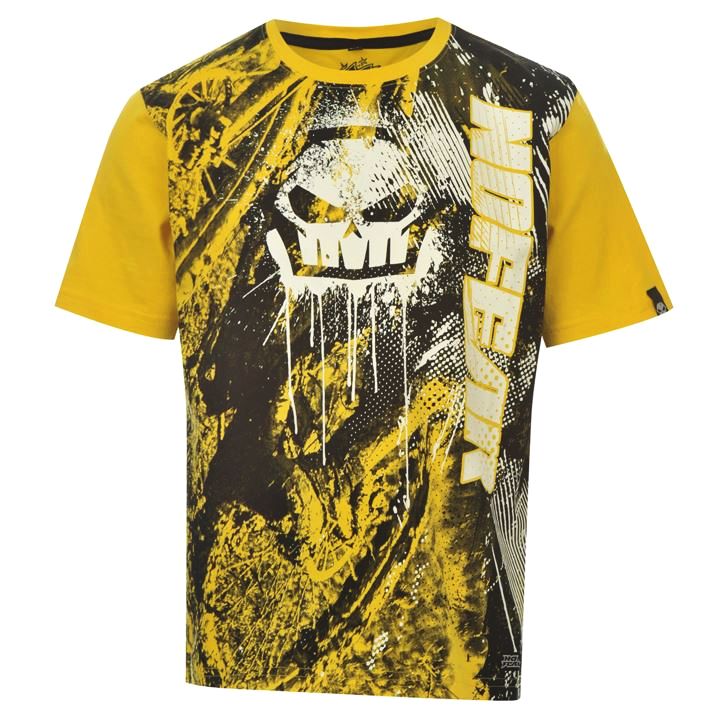 dětské tričko NO FEAR - YELLOW MTB