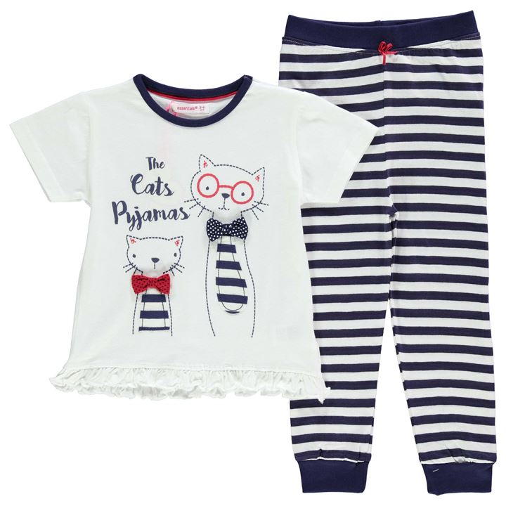dětské pyžamo ESSENTIALS - WHITE/NAVY